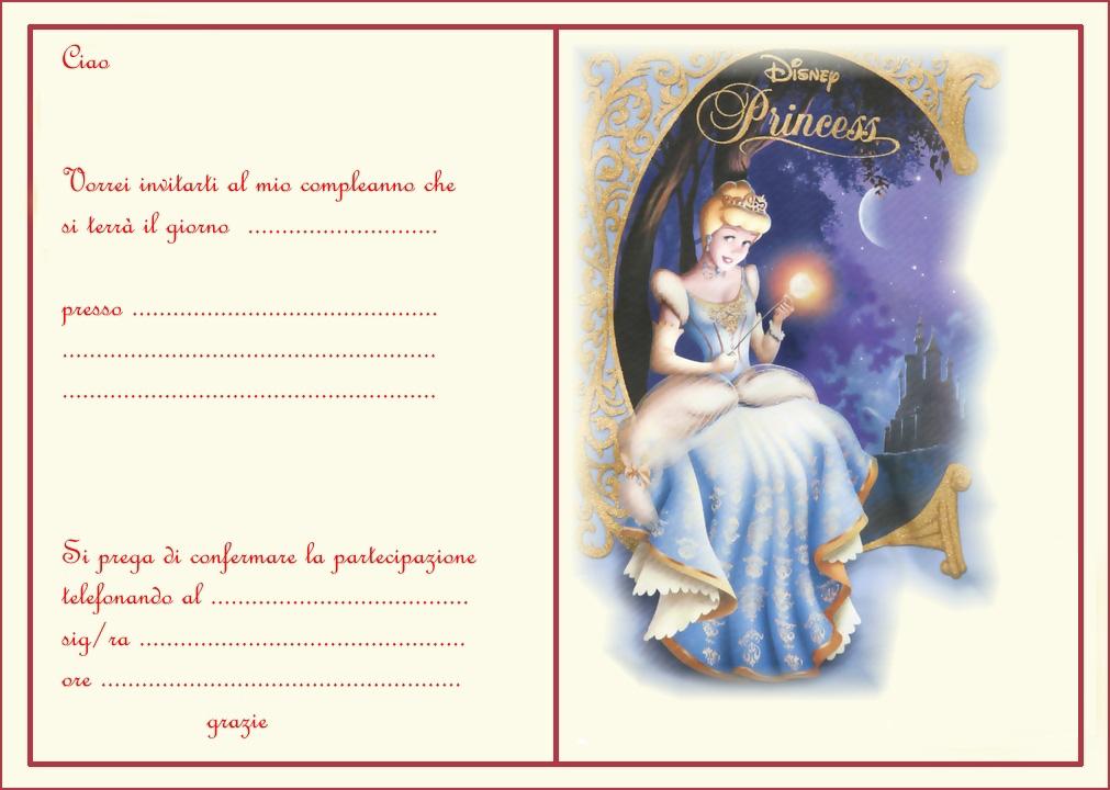 biglietti-invito-compleanno-cenerentola - LIBRO MAGICO